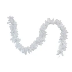 9' X 10" Pre-Lit LED White Artificial Christmas Garland - Multi Lights
