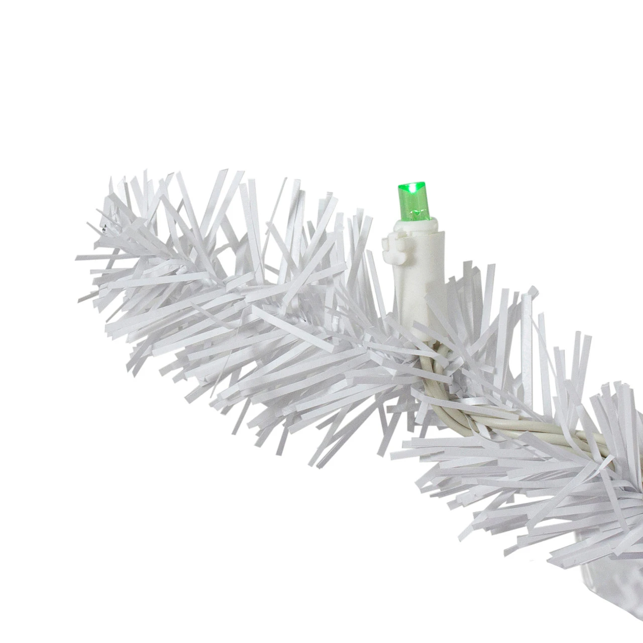 9' X 10" Pre-Lit LED White Artificial Christmas Garland - Multi Lights - Image 3