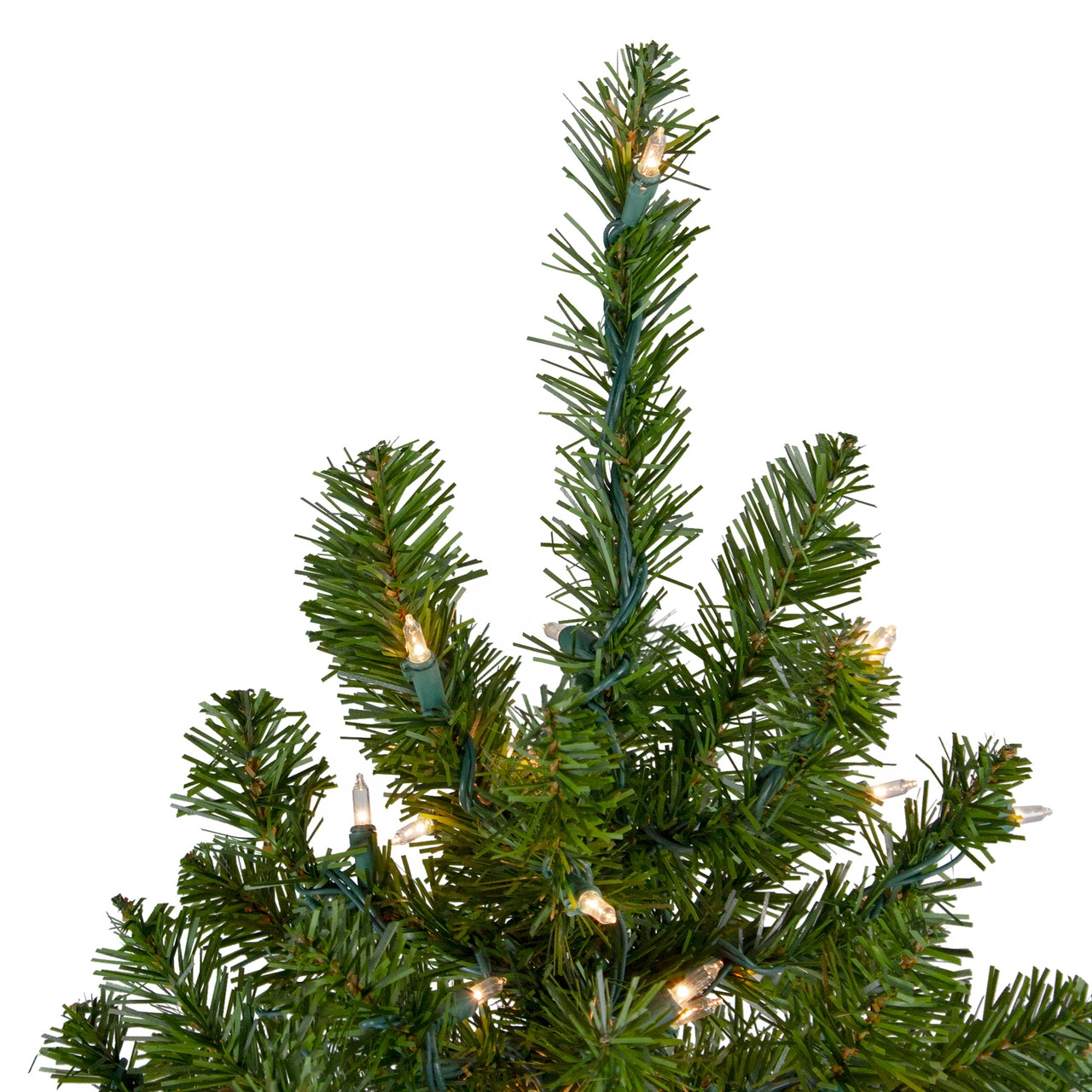 6' Pre-Lit Medium Canadian Pine Artificial Christmas Tree, Clear Lights - Image 3