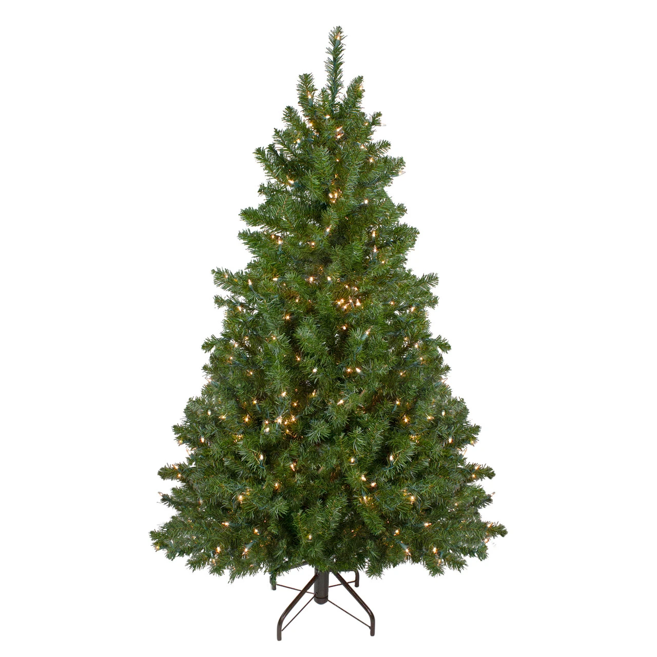 6' Pre-Lit Medium Canadian Pine Artificial Christmas Tree, Clear Lights