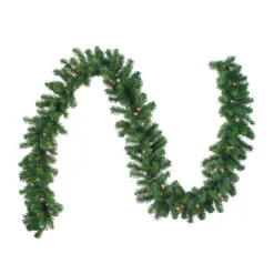 9' X 10" Pre-Lit Oak Creek Pine Artificial Christmas Garland - Clear Lights