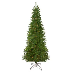 9' Pre-Lit Green Pencil Canadian Pine Artificial Christmas Tree - Clear Lights