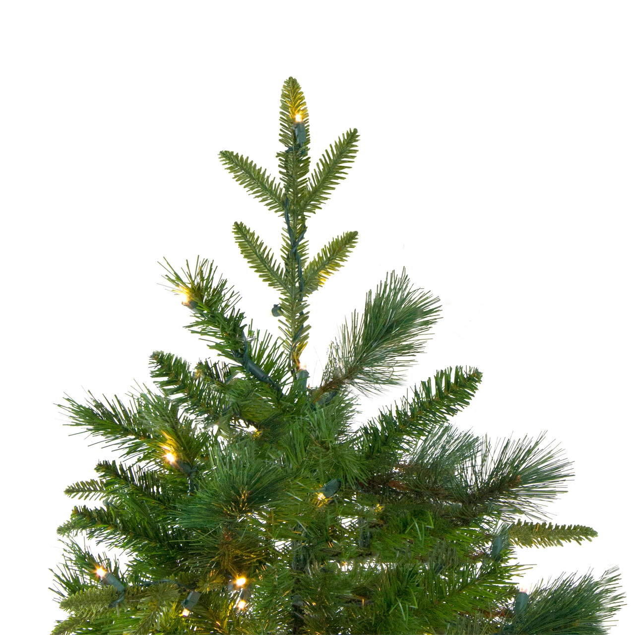 9' Pre-Lit Full Mixed Rosemary Emerald Angel Pine Artificial Christmas Tree - Clear LED Lights - Image 5