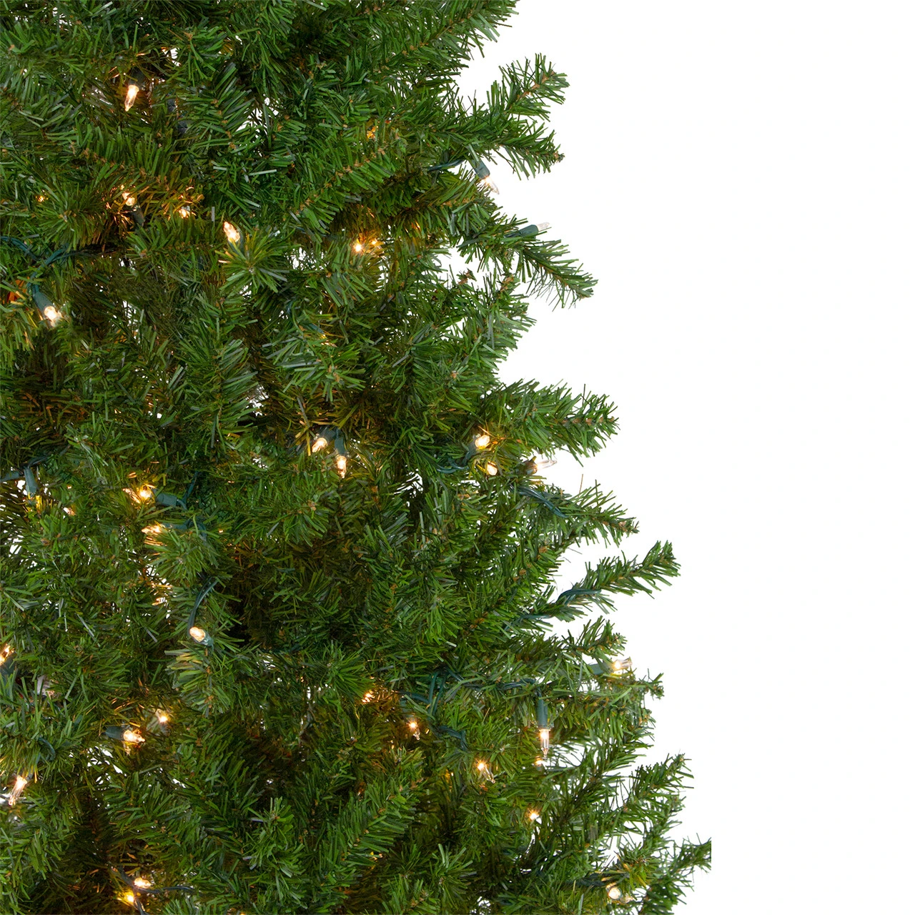 7.5' Pre-Lit Pencil Canadian Pine Artificial Christmas Tree - Clear Lights - Image 3