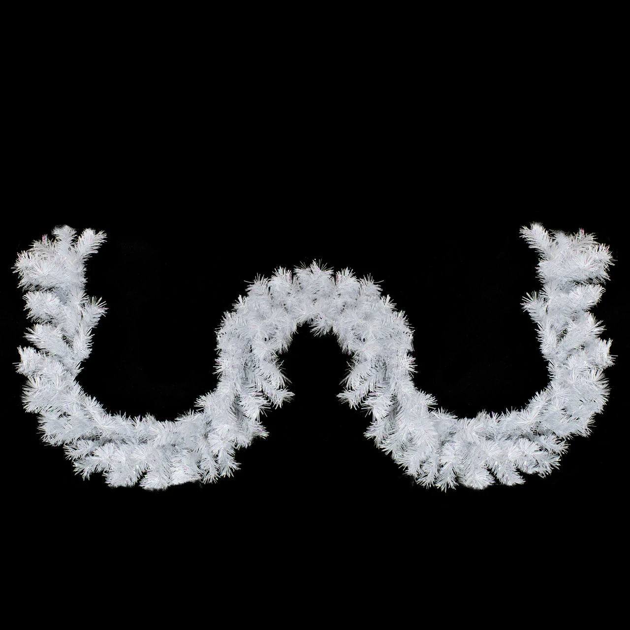 9' X 10" Icy White Iridescent Spruce Artificial Christmas Garland - Unlit - Image 2