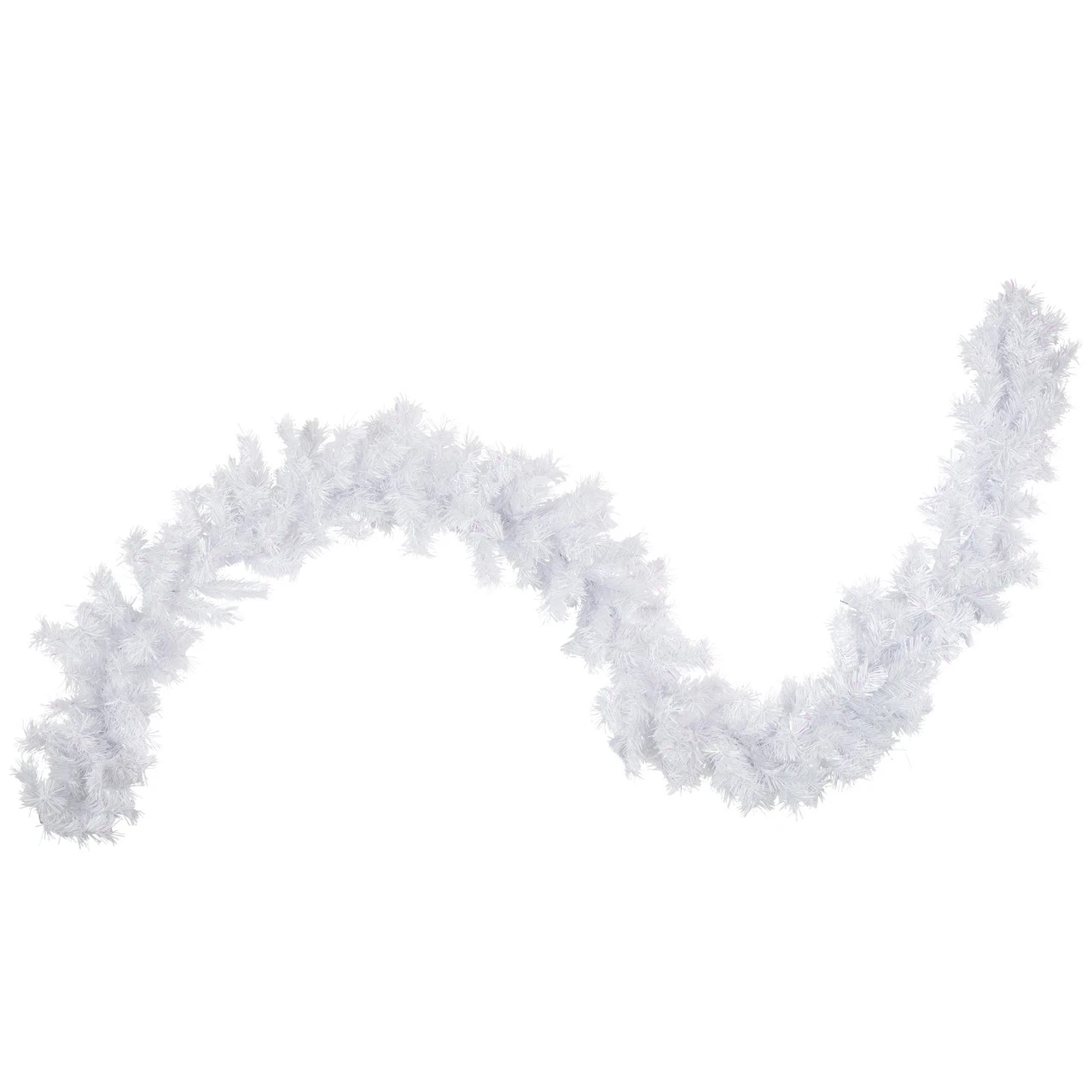 9' X 10" Icy White Iridescent Spruce Artificial Christmas Garland - Unlit