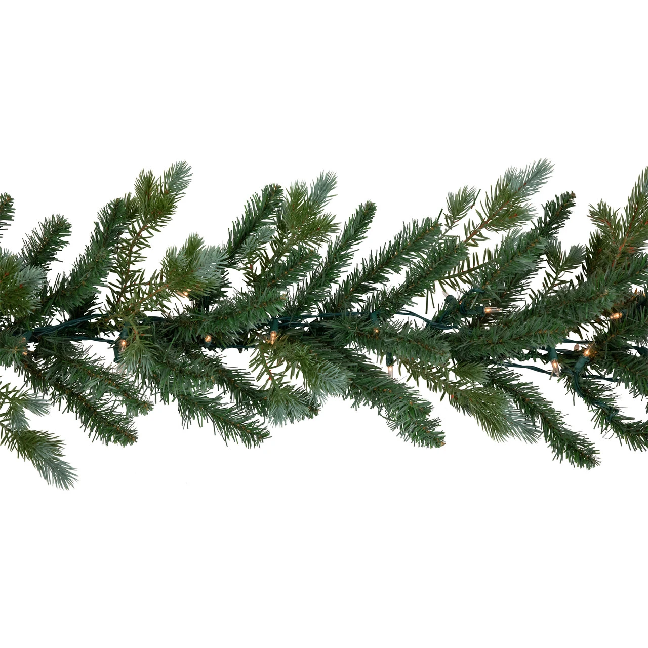 9' X 14" Pre-Lit Blue Spruce Artificial Christmas Garland, Clear Lights - Image 2
