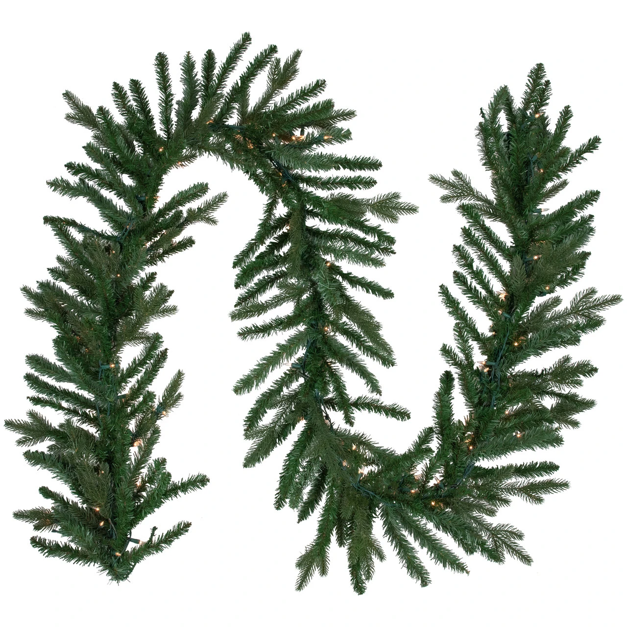 9' X 14" Pre-Lit Grande Spruce Artificial Christmas Garland, Clear Lights - Image 2