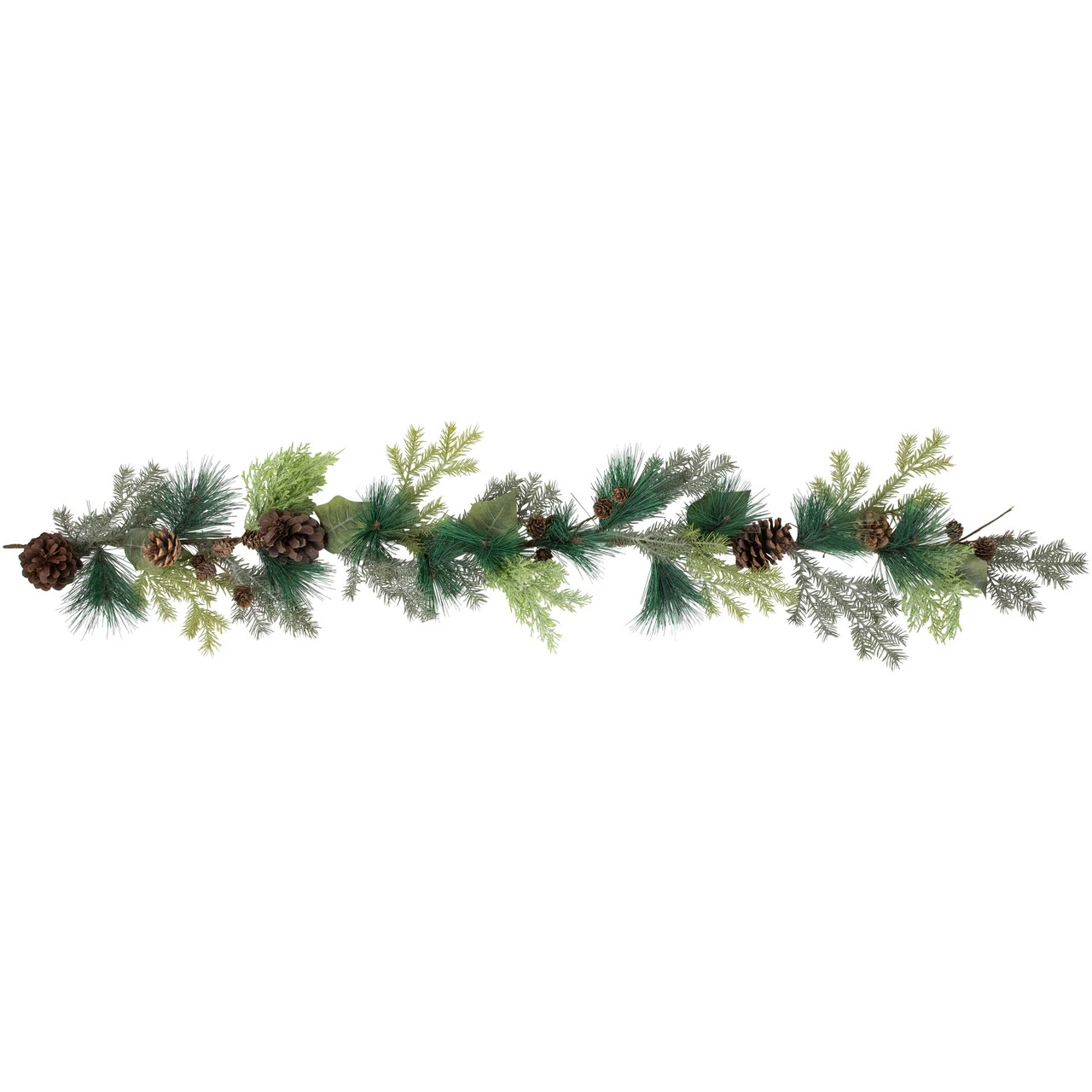 5' Pine Cone And Cedar Artificial Christmas Garland, Unlit