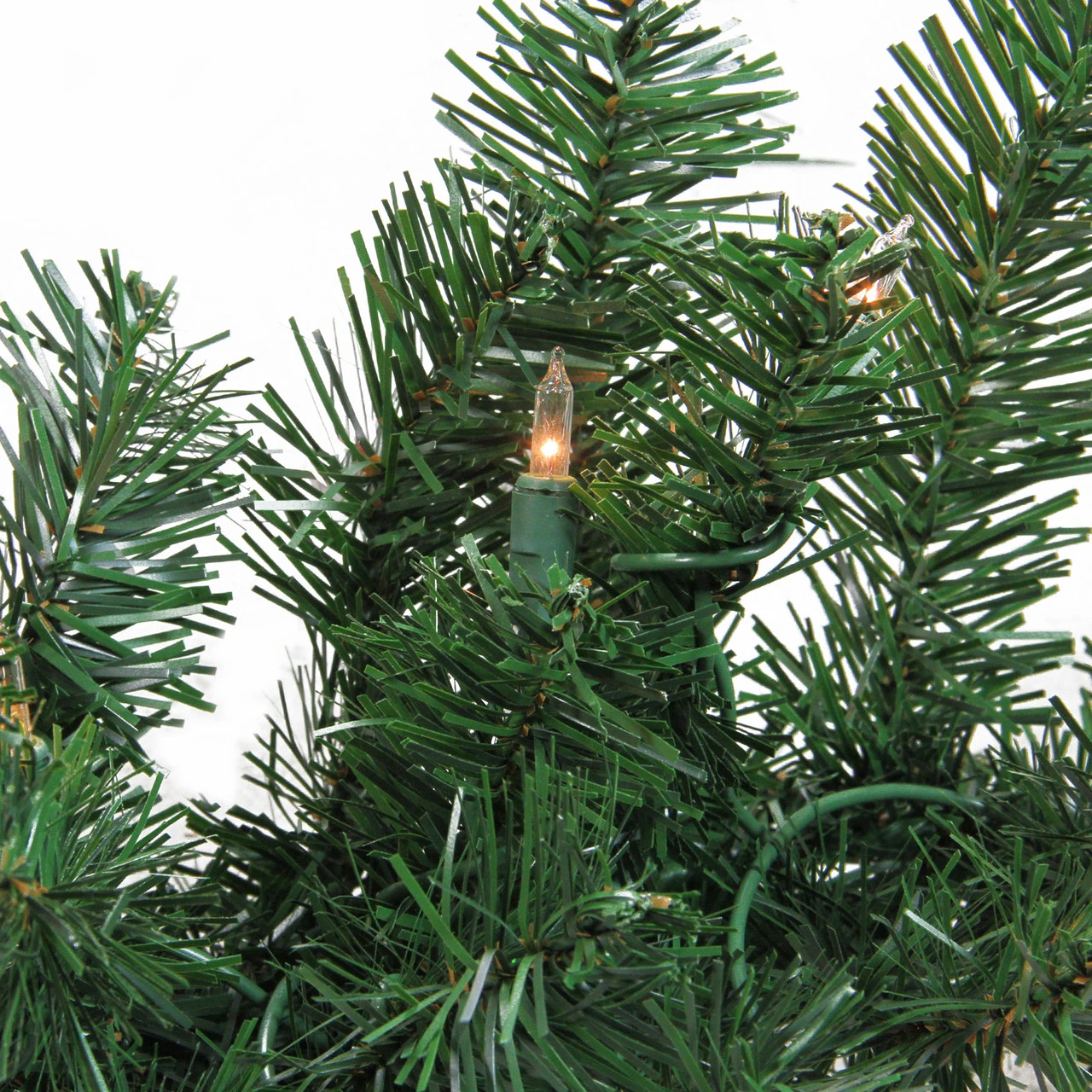 9' X 10" Pre-Lit Windsor Pine Artificial Christmas Garland - Clear Lights - Image 2