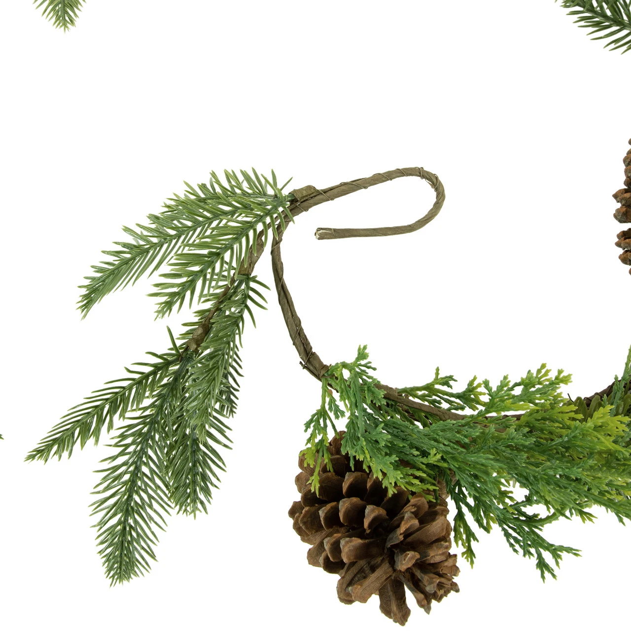 5' Assorted Pine And Pinecone Artificial Christmas Garland, Unlit - Image 4