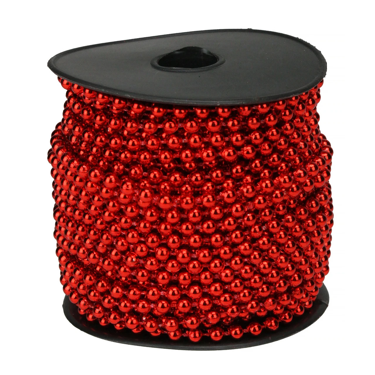 66' X 0.15" Red Beaded Artificial Christmas Garland - Unlit - Image 2