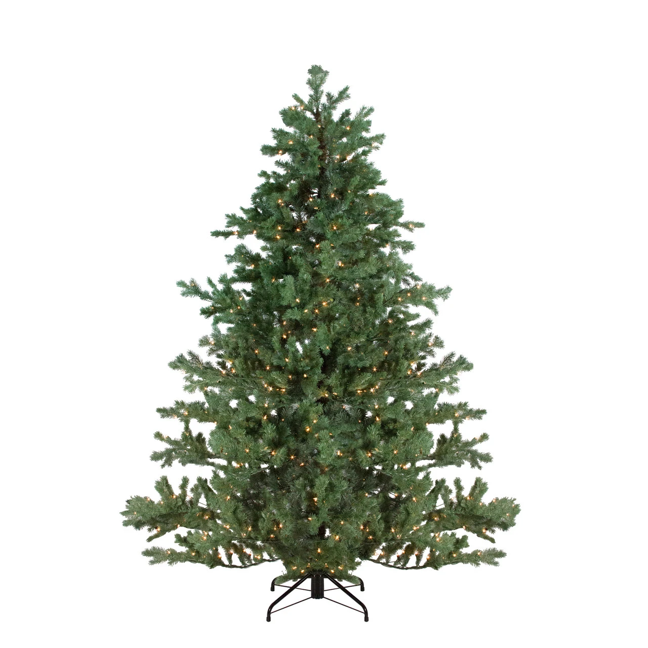 9' Pre-lit Full Mountain Pine Artificial Christmas Tree - Clear Lights