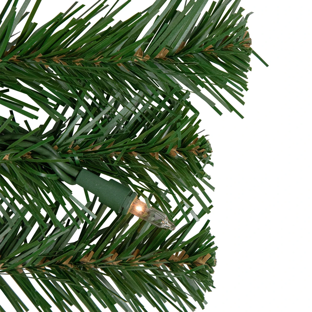 6ft Pre-Lit Decorated Red And Gold Artificial Christmas Garland, Clear Lights - Image 2