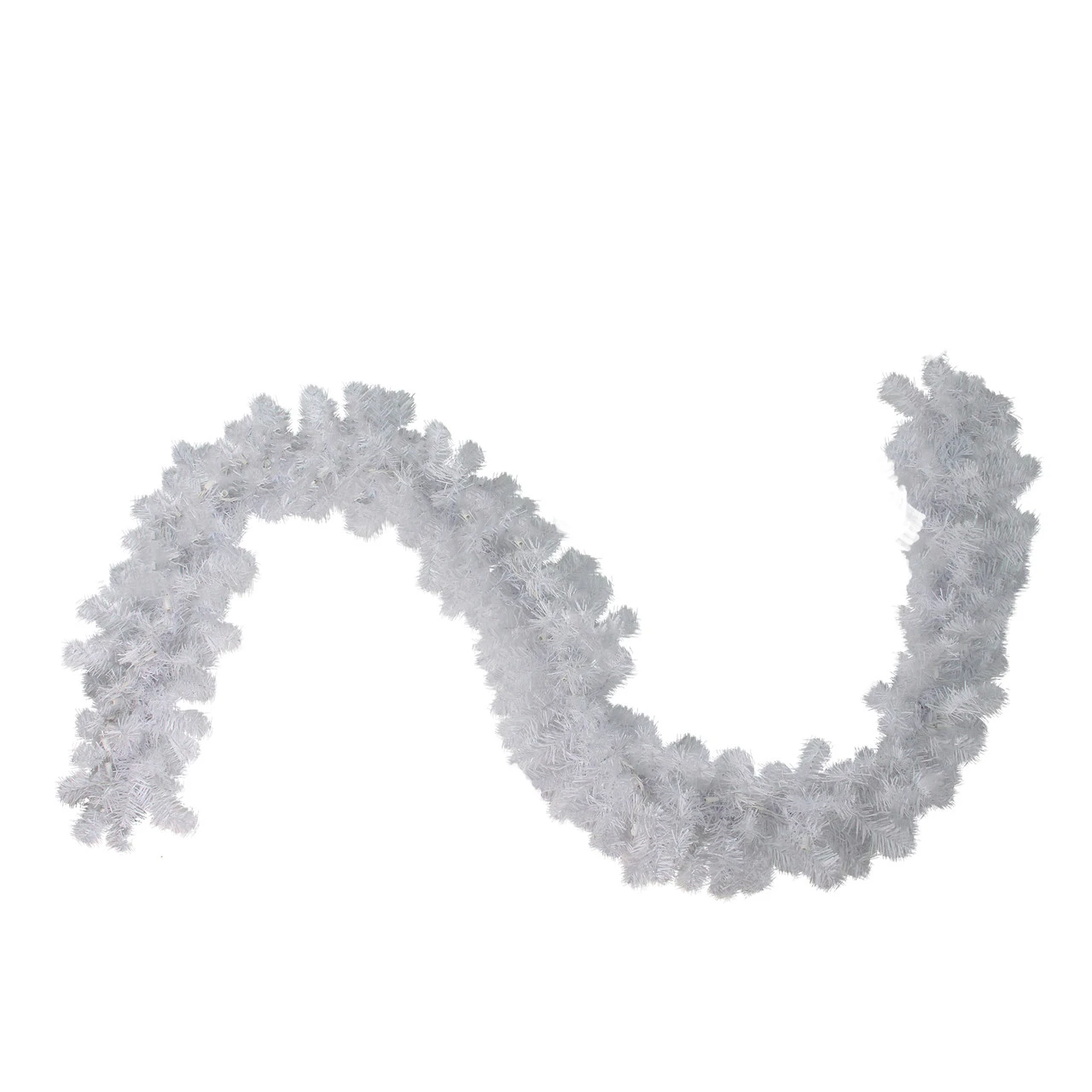 9' X 12" White Crystal Spruce Artificial Christmas Garland - Unlit