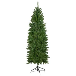 7.5' Unlit Pencil White River Fir Artificial Christmas Tree
