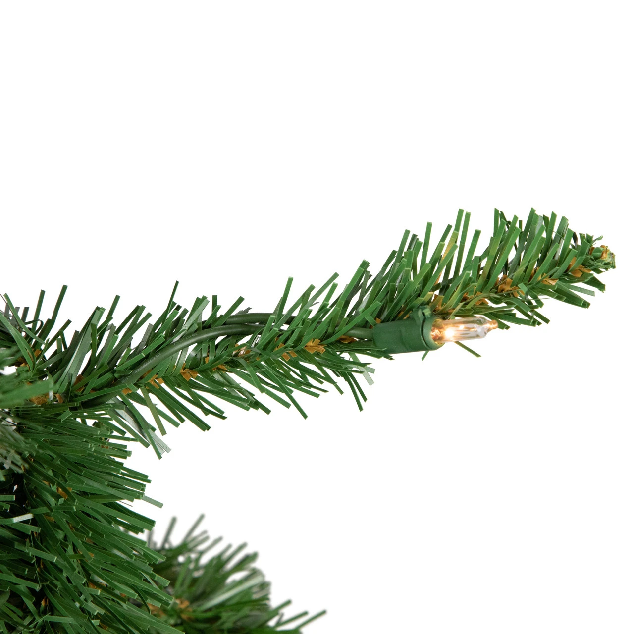 4.5' Pre-Lit White River Fir Artificial Pencil Christmas Tree - Clear Lights - Image 2
