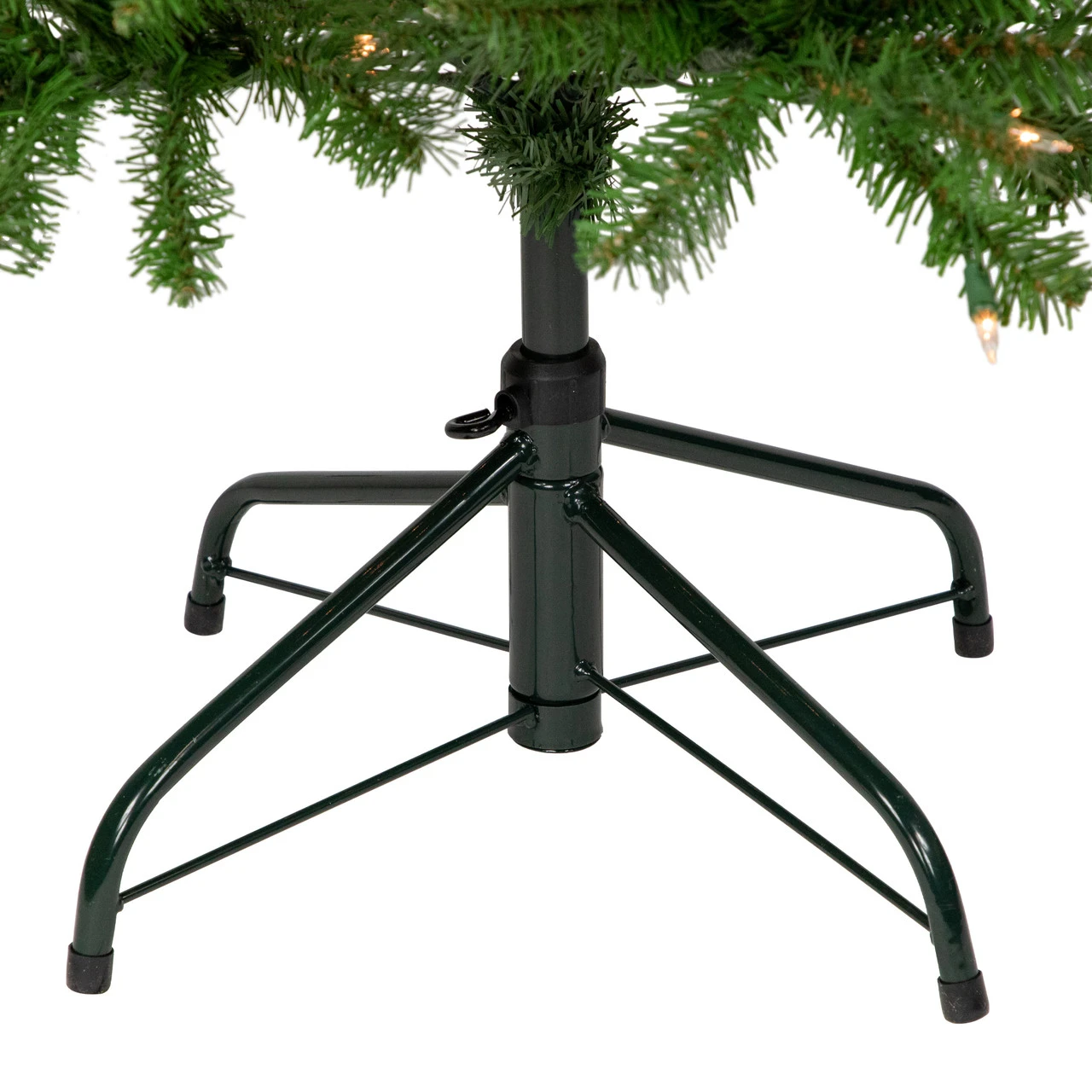 7.5' Pre-Lit Pencil White River Fir Artificial Christmas Tree - Clear Lights - Image 5