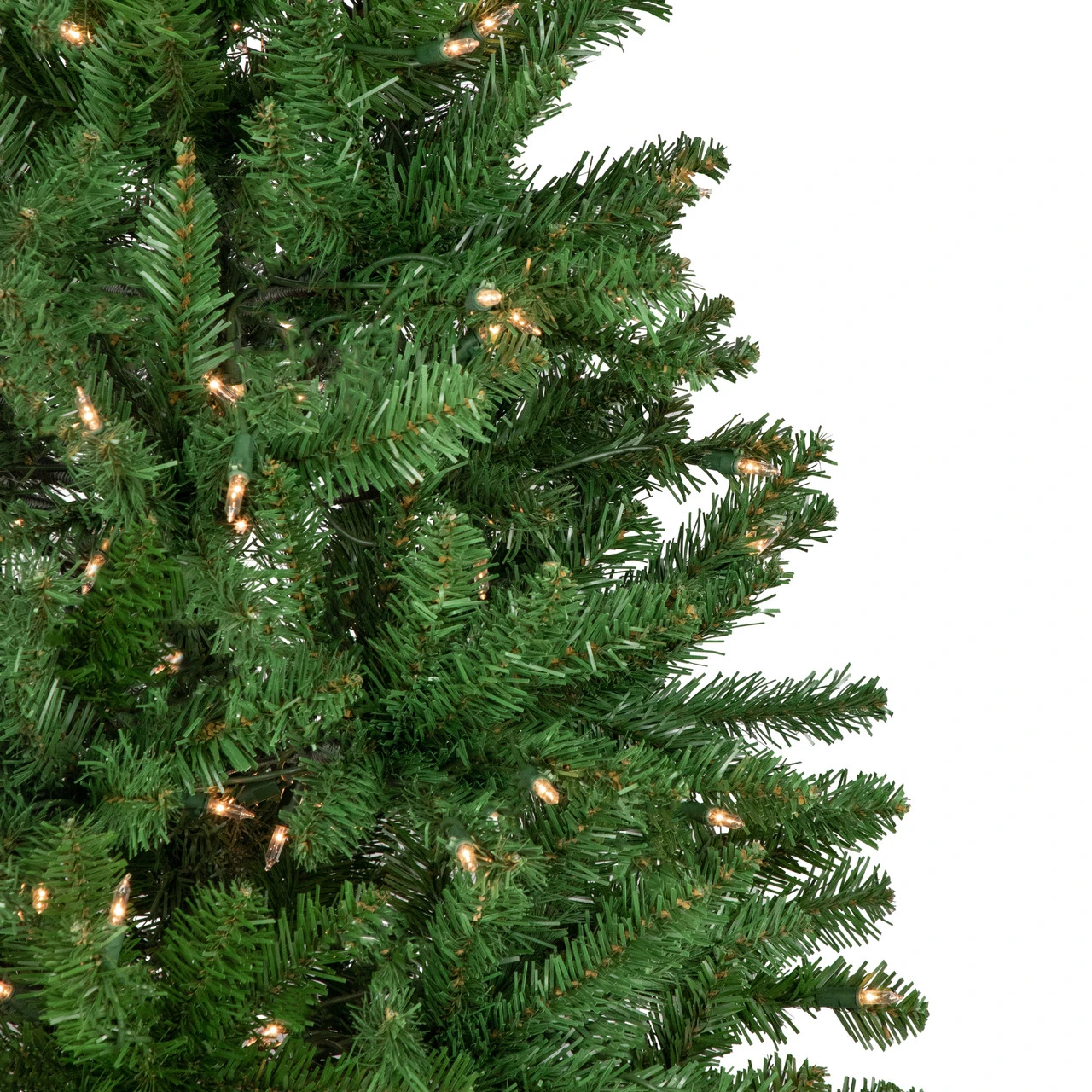 6.5' Pre-Lit White River Fir Pencil Artificial Christmas Tree, Clear Lights - Image 3