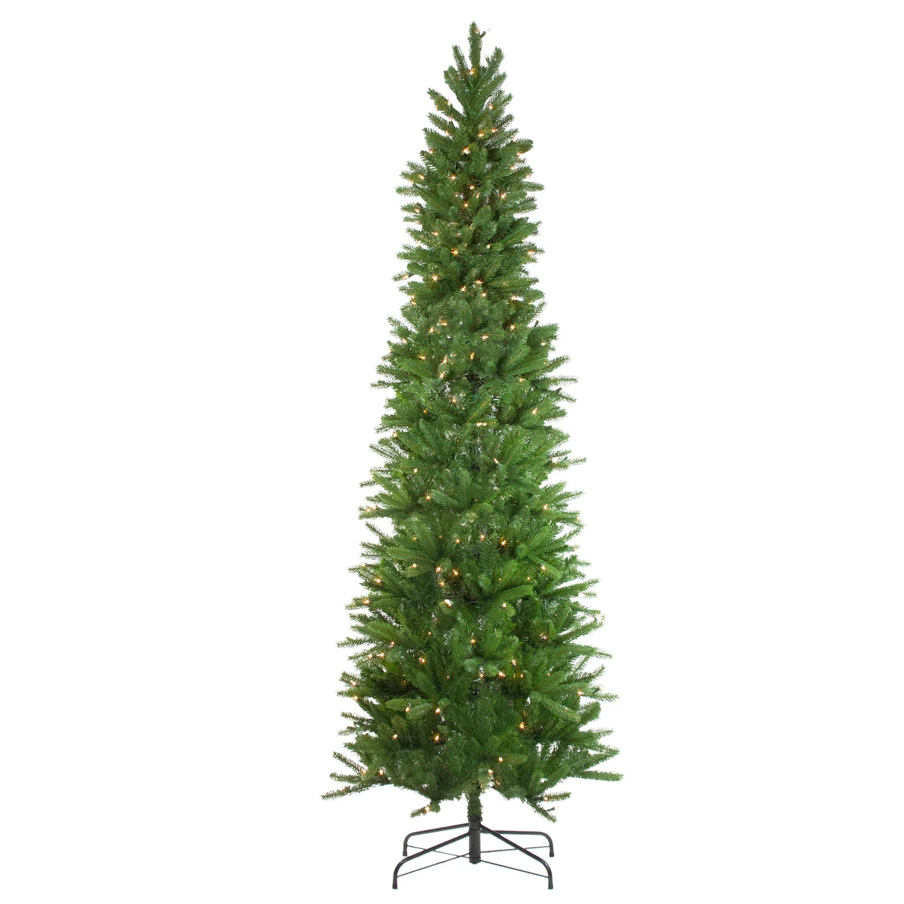 7.5' Pre-Lit Pencil Northwood Noble Fir Artificial Christmas Tree - Clear Lights - Image 2