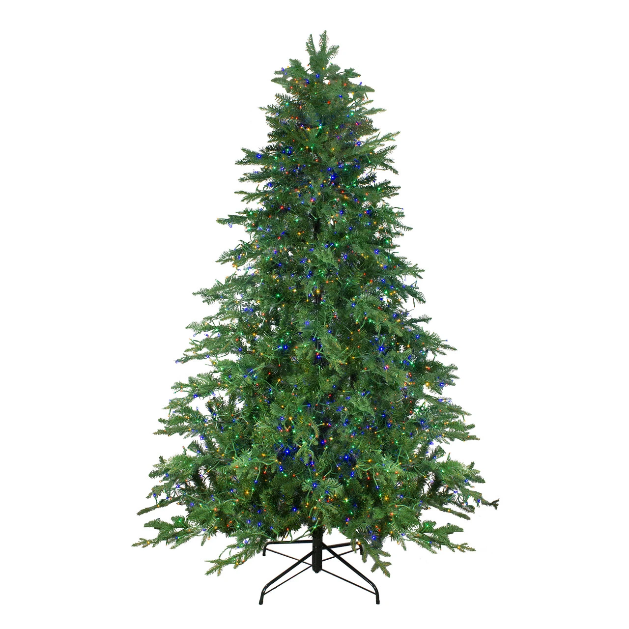 7.5' Pre-Lit Medium Mont Blanc Fir Artificial Christmas Tree - Dual Color LED Lights - Image 3