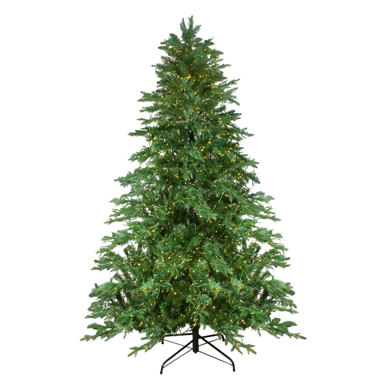 7.5' Pre-Lit Medium Mont Blanc Fir Artificial Christmas Tree - Dual Color LED Lights - Image 2