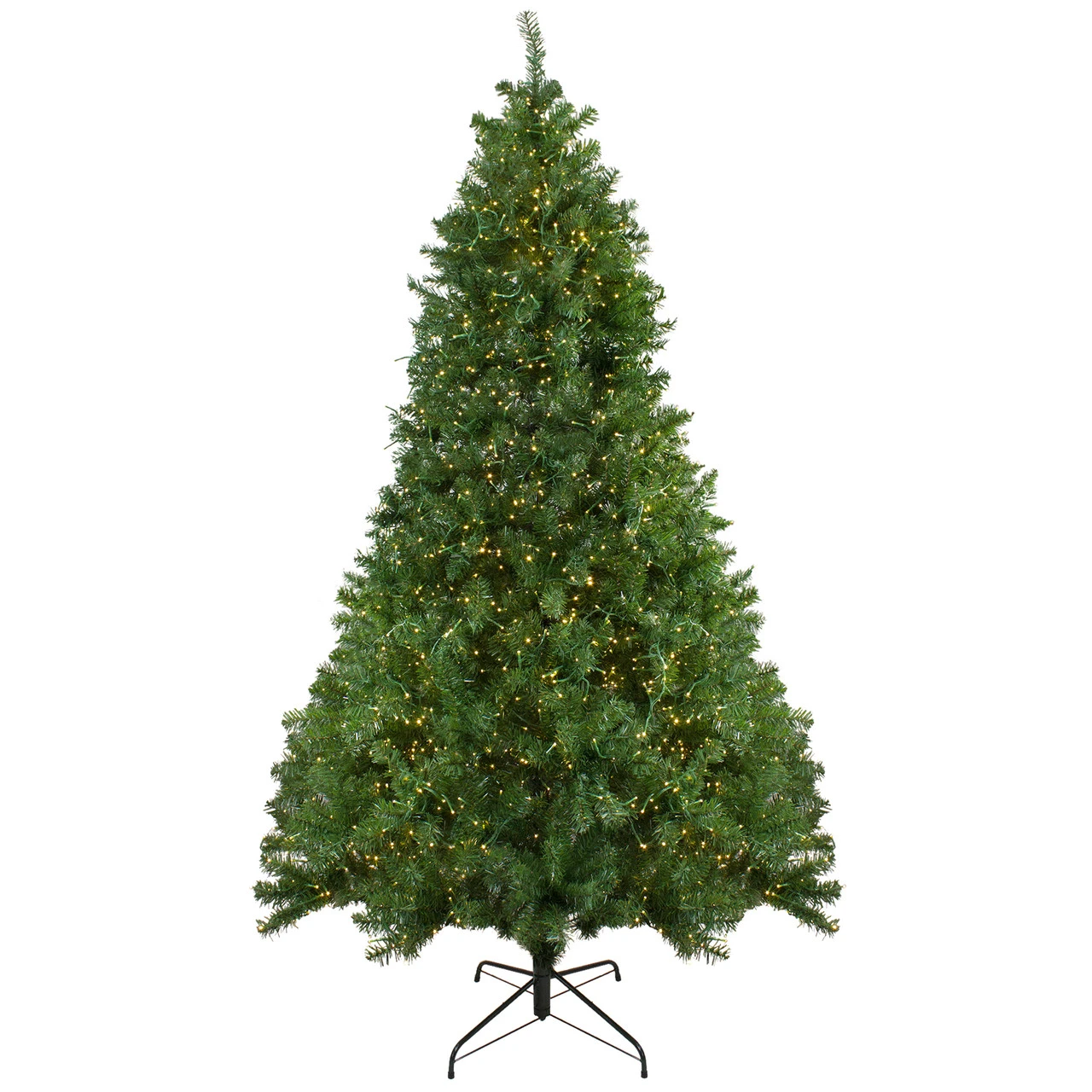 7.5' Pre-Lit Full Pike River Fir Artificial Christmas Tree - Multicolor LED Lights