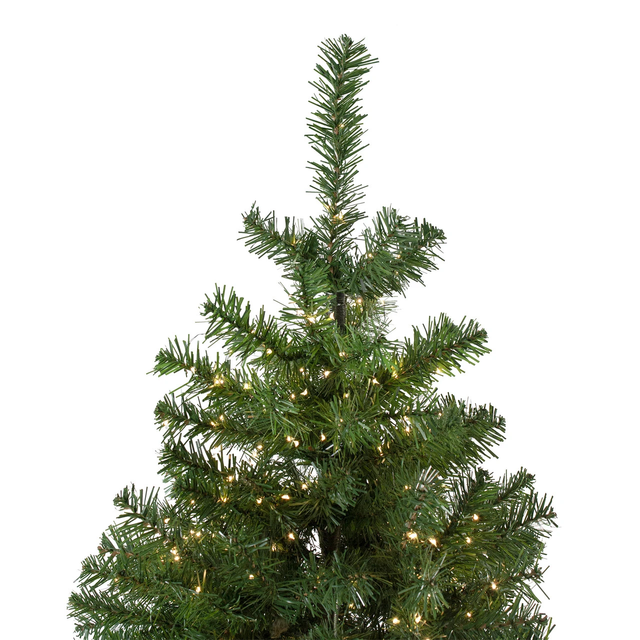 7.5' Pre-lit Medium Deer River Spruce LED Artificial Christmas Tree - Warm White Lights - Image 4