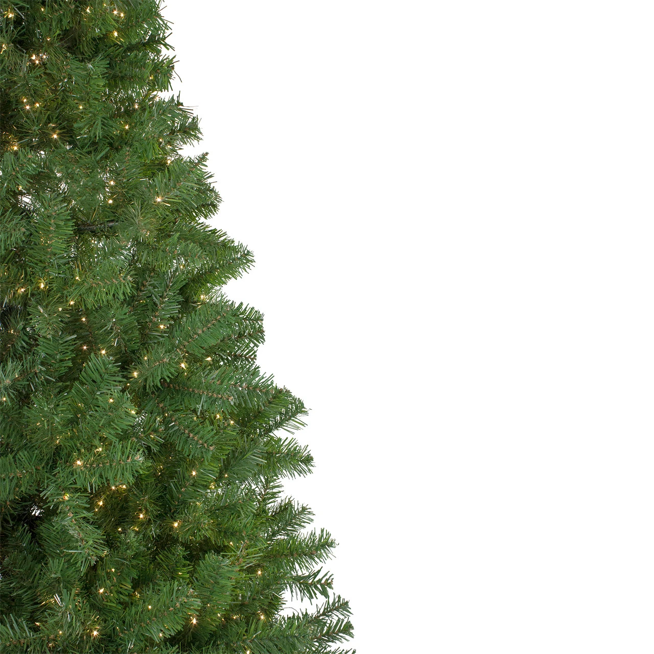 7.5' Pre-lit Medium Deer River Spruce LED Artificial Christmas Tree - Warm White Lights - Image 5