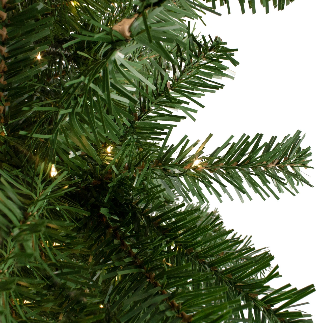 7.5' Pre-lit Medium Deer River Spruce LED Artificial Christmas Tree - Warm White Lights - Image 3