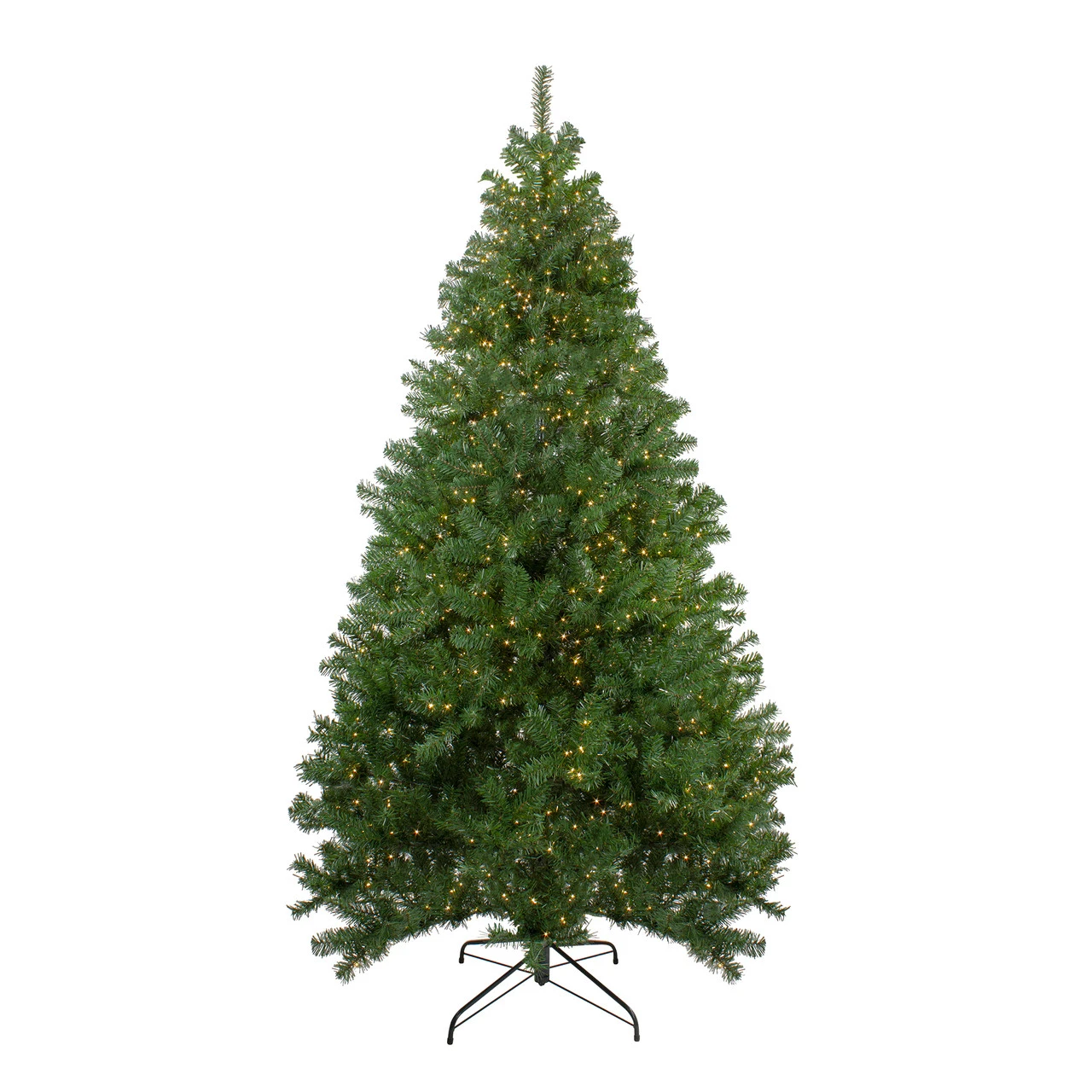 7.5' Pre-lit Medium Deer River Spruce LED Artificial Christmas Tree - Warm White Lights