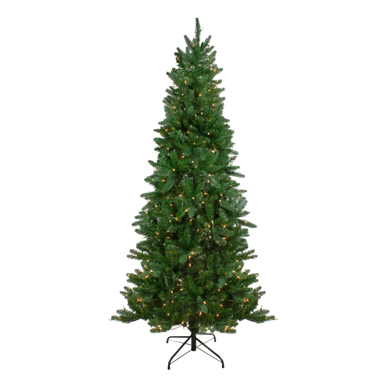 7' Pre-Lit Altoona Pine Slim Artificial Christmas Tree - Clear Lights