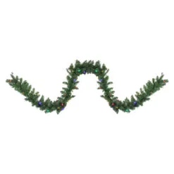 9' X 10" Pre-Lit Northern Pine Artificial Christmas Garland, Multi LED Lights