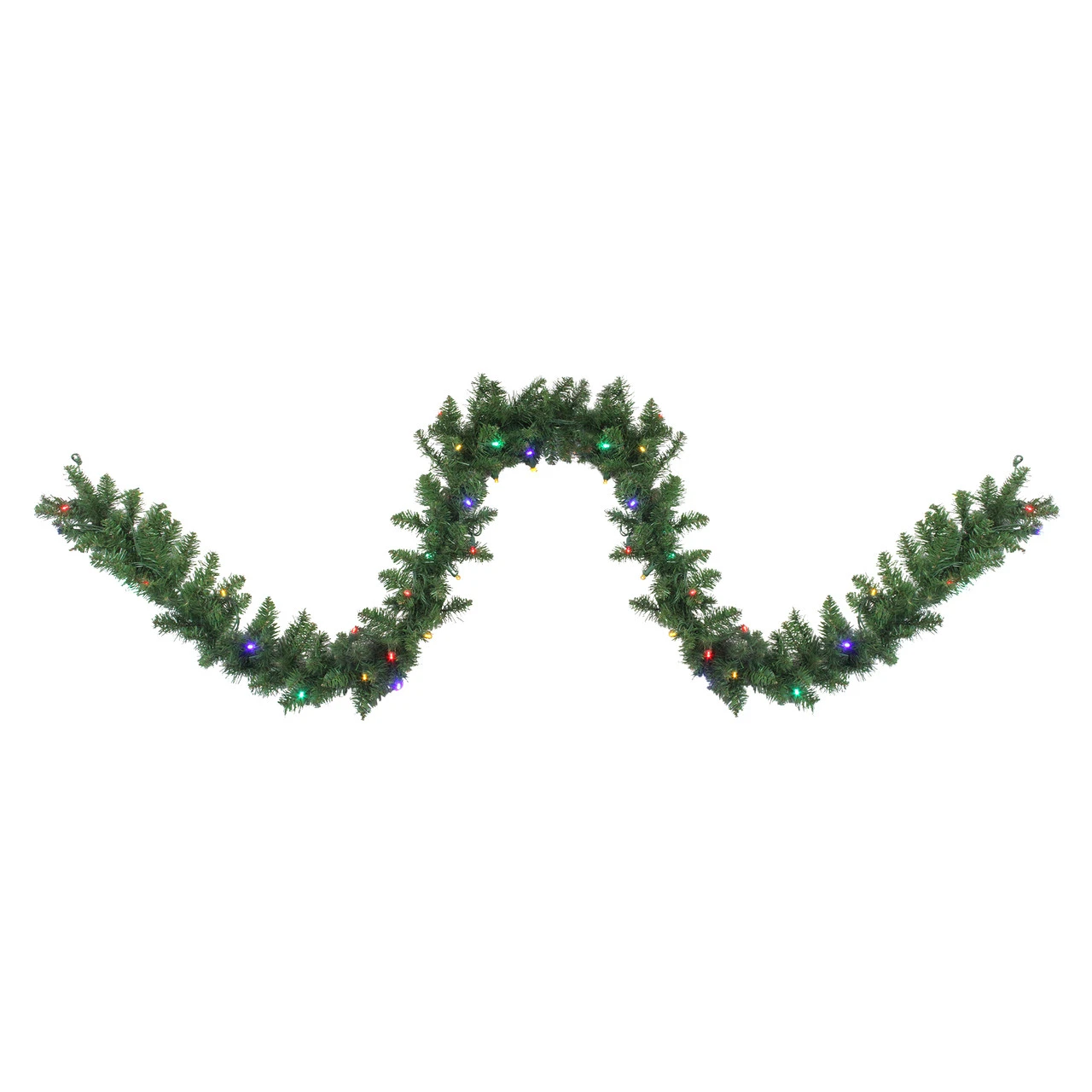 9' X 10" Pre-Lit Northern Pine Artificial Christmas Garland, Multi LED Lights