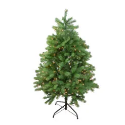4' Pre-Lit Full Noble Fir Artificial Christmas Tree - Clear Lights