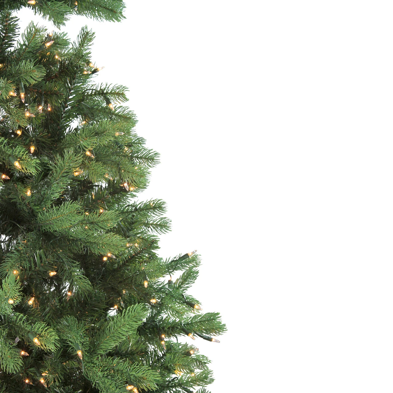 6.5' Pre-Lit Full Noble Fir Artificial Christmas Tree - Clear Lights - Image 3