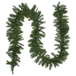 50' X 10" Pre-Lit Northern Pine Commercial Christmas Garland - Warm White LED Lights