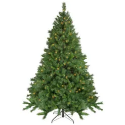 7.5' Pre-Lit Chatham Pine Artificial Christmas Tree, Clear Lights