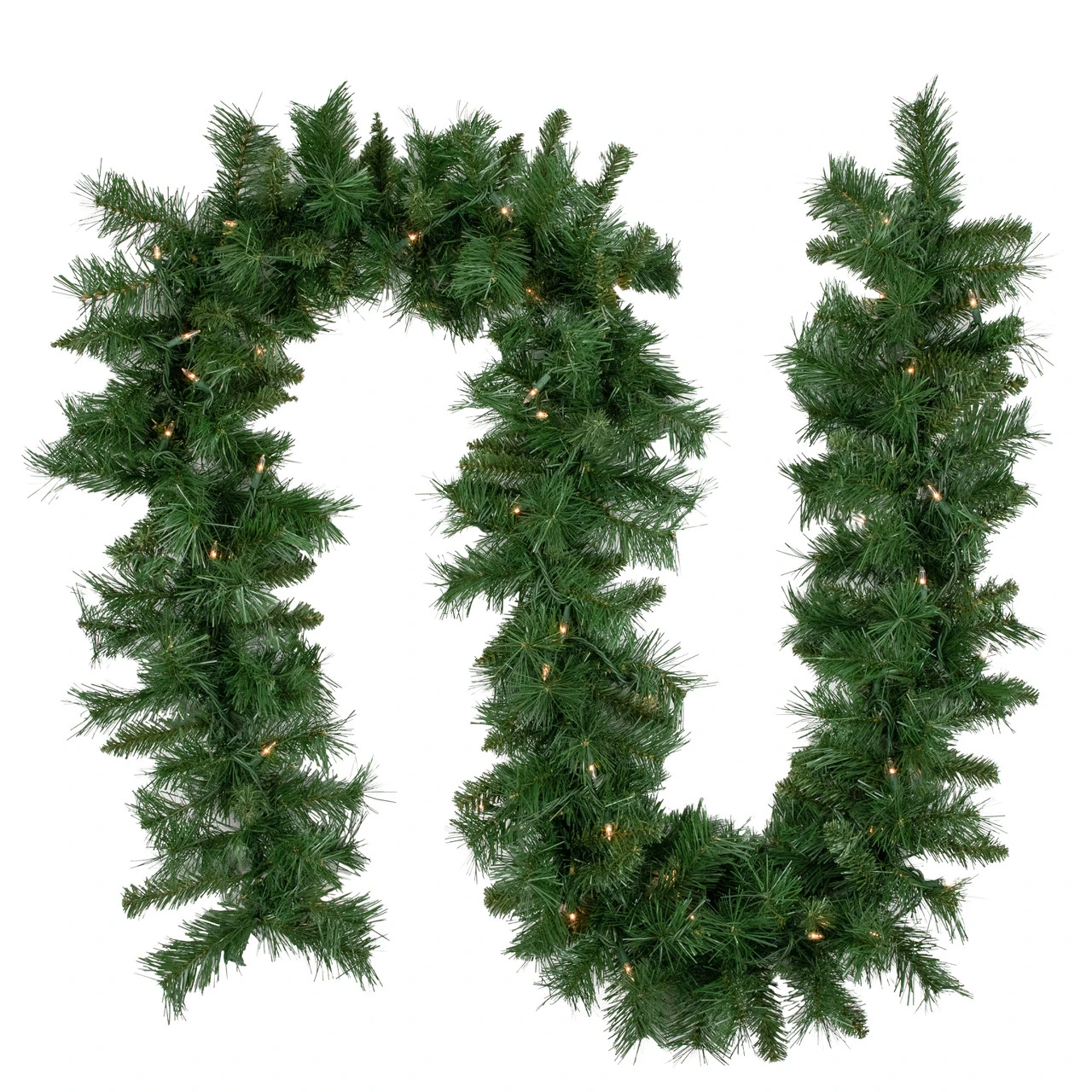 9' X 10" Pre-Lit Chatham Pine Artificial Christmas Garland, Clear Lights