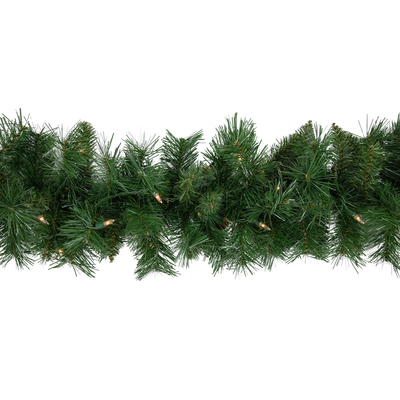 9' X 10" Pre-Lit Chatham Pine Artificial Christmas Garland, Clear Lights - Image 3