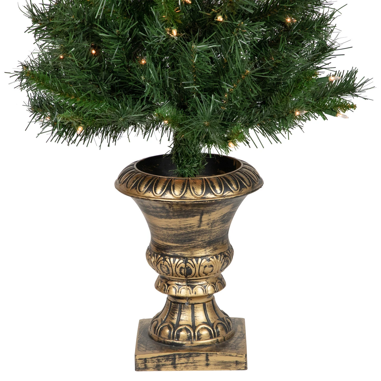 5-Piece Pre-Lit Norwich Pine Artificial Christmas Entryway Set - Image 5