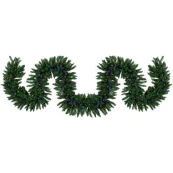 25' X 20" Pre-Lit Buffalo Fir Artificial Christmas Garland - Multi-Color LED Lights
