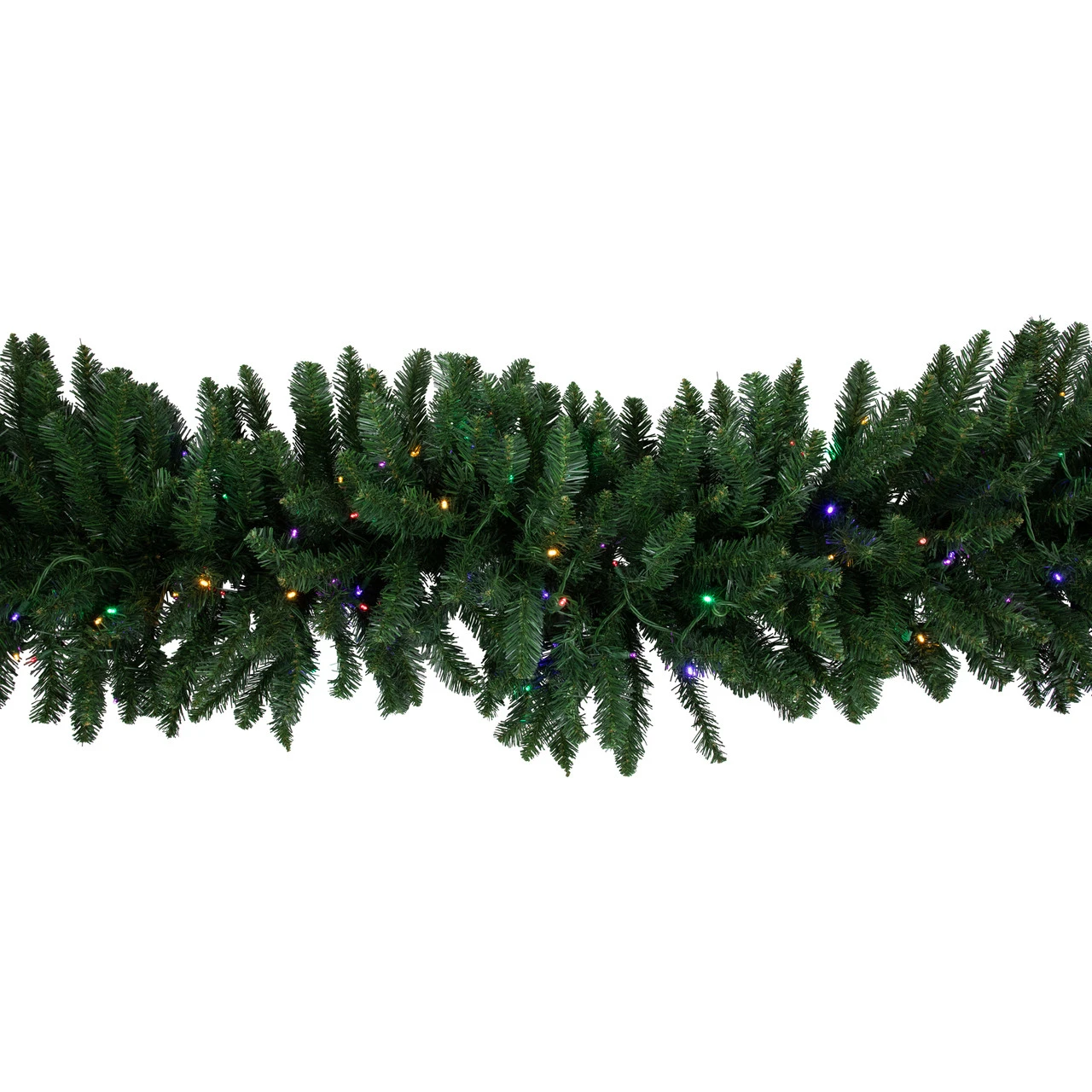 25' X 20" Pre-Lit Buffalo Fir Artificial Christmas Garland - Multi-Color LED Lights - Image 5