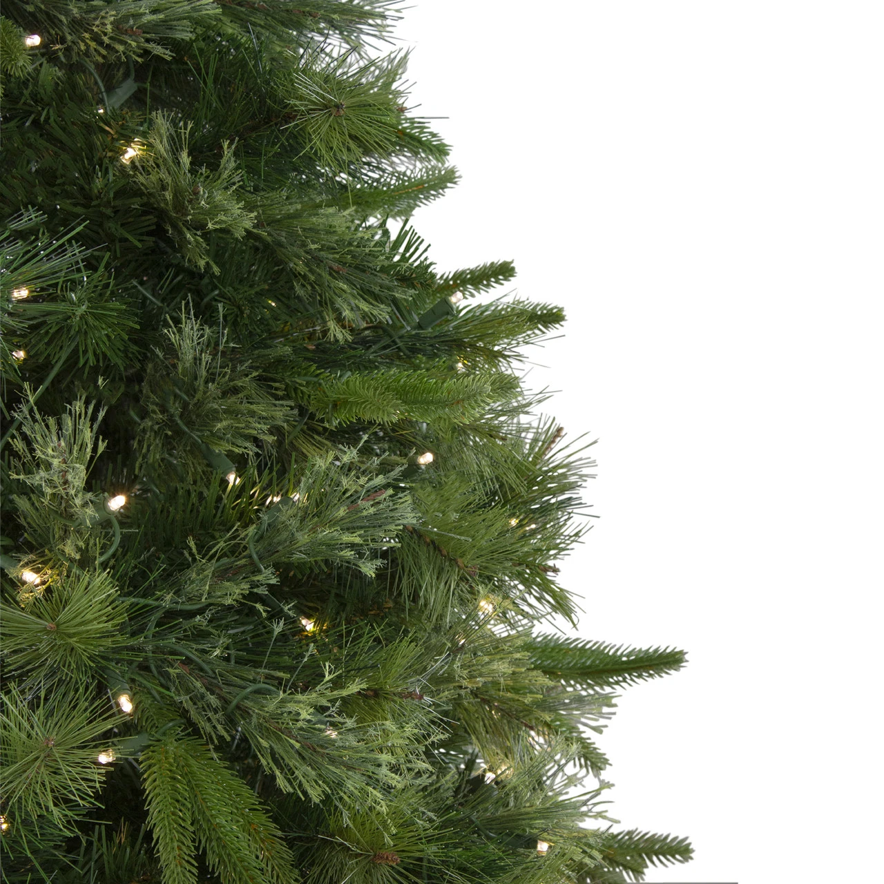 6.5' Pre-Lit Full Ashcroft Cashmere Pine Artificial Christmas Tree - Warm Clear LED Lights - Image 4