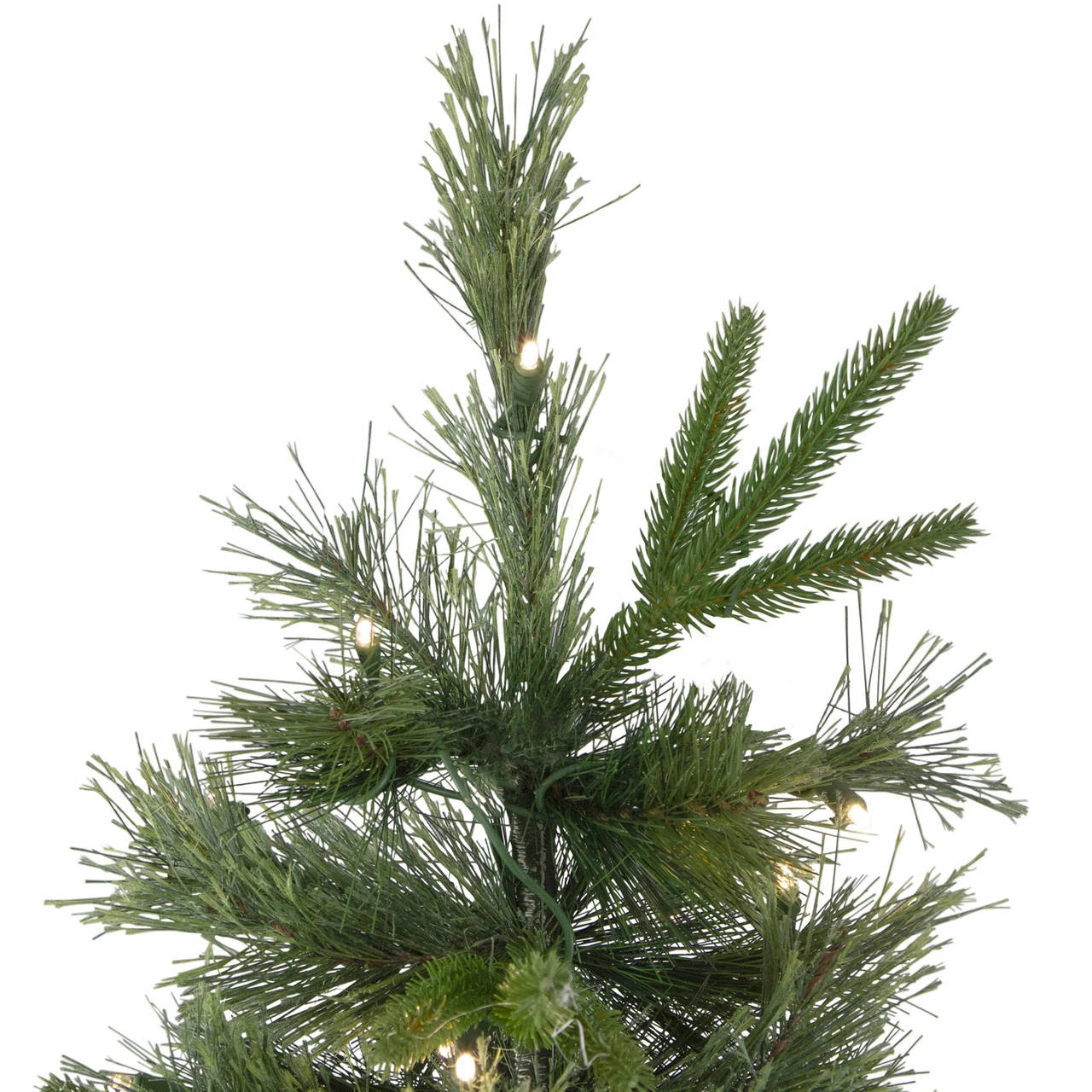 6.5' Pre-Lit Full Ashcroft Cashmere Pine Artificial Christmas Tree - Warm Clear LED Lights - Image 3