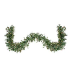 9' X 12" Pre-Lit Country Mixed Pine Artificial Christmas Garland - Clear Dura-Lit Lights