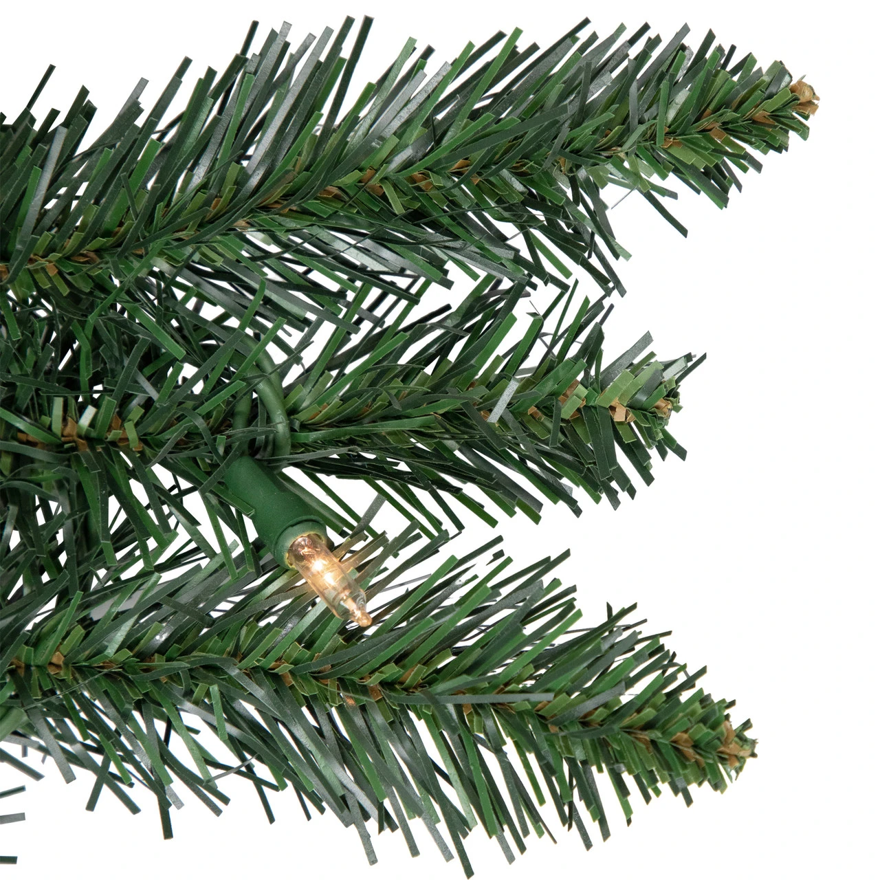 9' X 12" Pre-Lit Buffalo Fir Artificial Christmas Garland - Clear Lights - Image 4