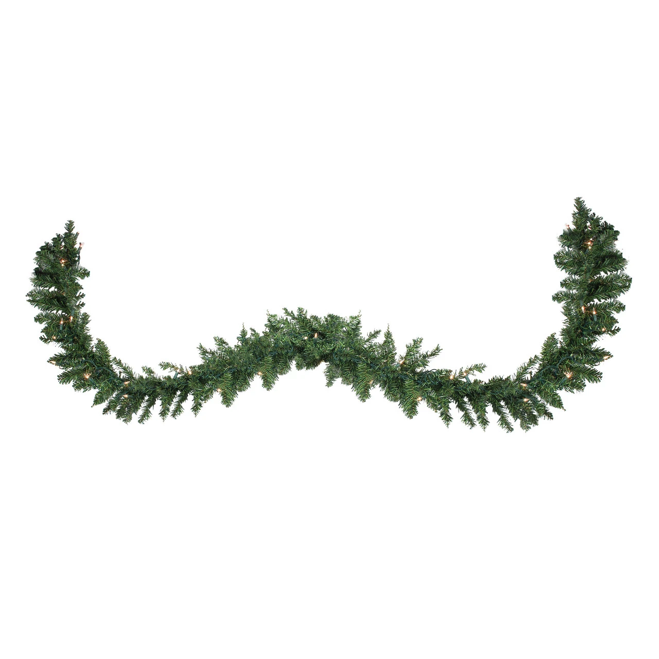 25' X 17" Pre-Lit Buffalo Fir Commercial Artificial Christmas Garland - Clear Lights