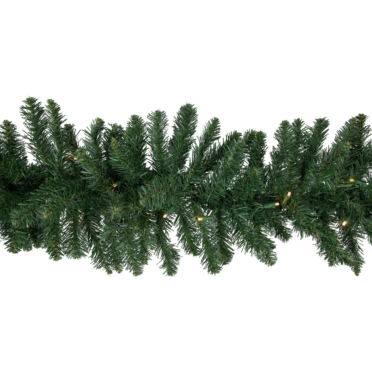 9' X 12" Pre-Lit Buffalo Fir Artificial Christmas Garland - Warm White LED Lights - Image 5