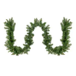 50' X 10" Pre-Lit Buffalo Fir Commercial Artificial Christmas Garland, Warm White Lights